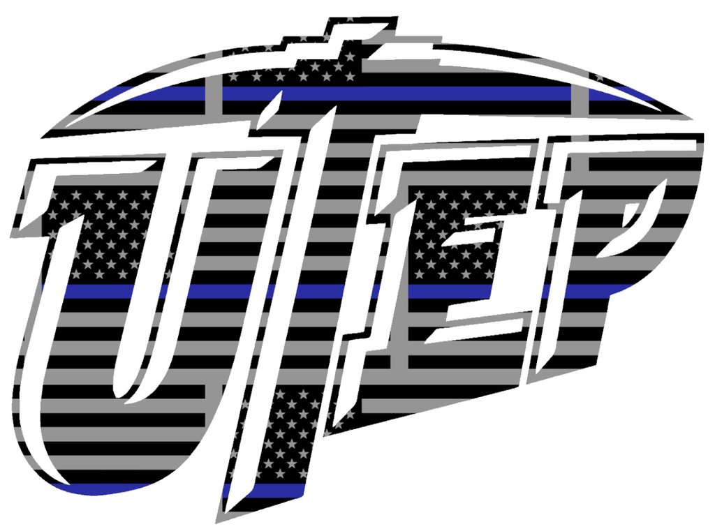 UTEP Miners Team Logo Thin Blue Line American Flag Premium DieCut Vinyl Decal PICK SIZE