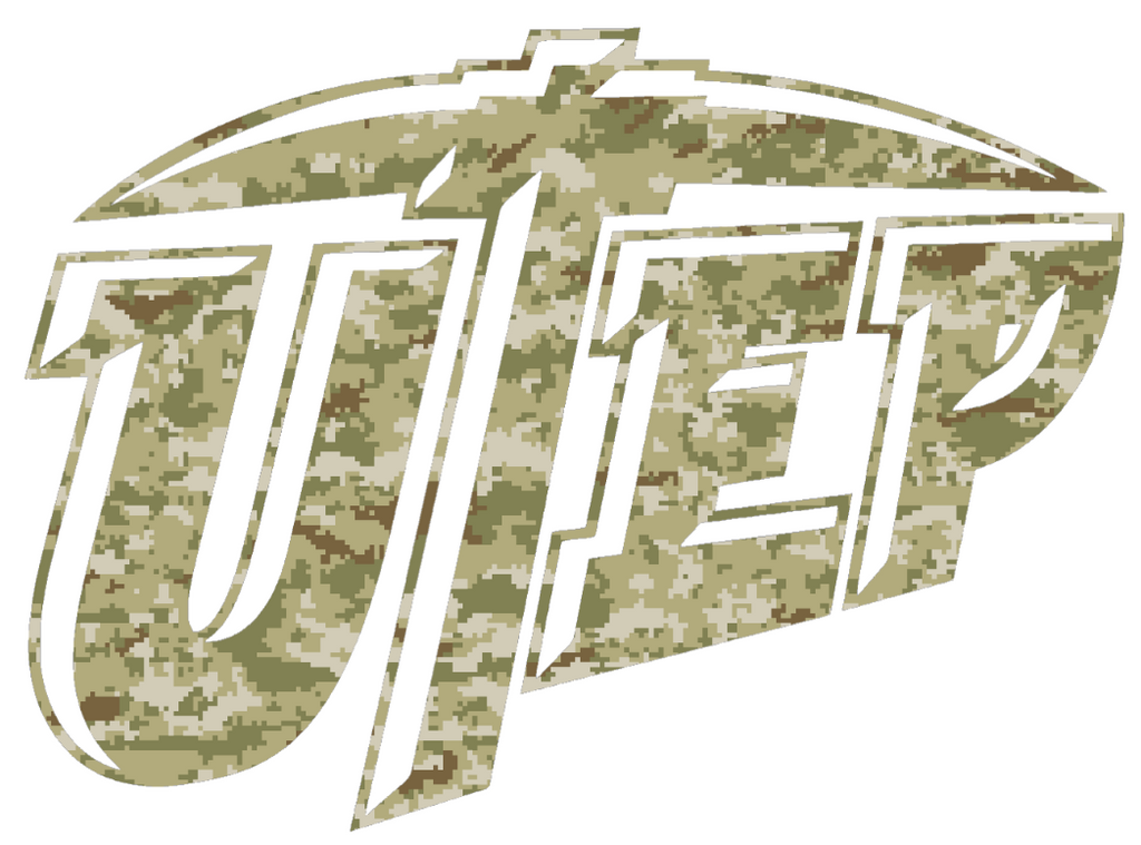 UTEP Miners Team Logo Salute to Service Camouflage Camo Vinyl Decal PICK SIZE