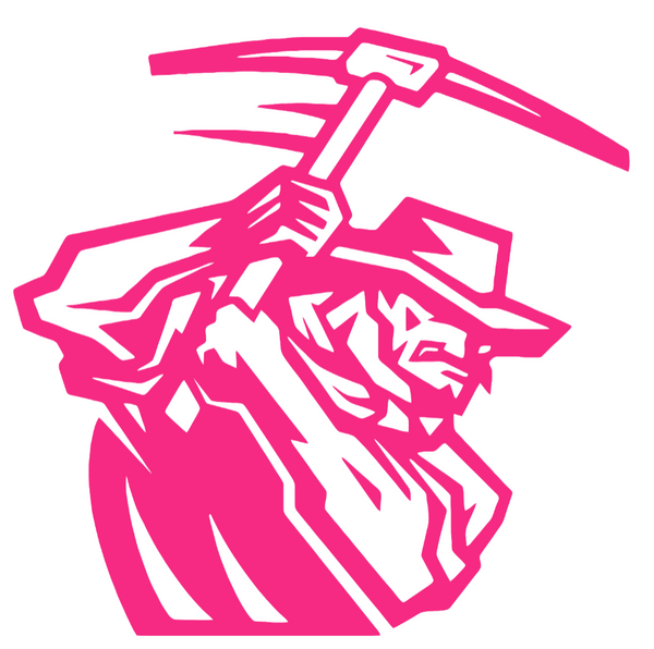 UTEP Miners HOT PINK Mascot Logo Premium DieCut Vinyl Decal PICK SIZE