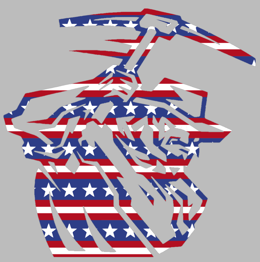 UTEP Miners Mascot Logo Stars & Stripes USA American Flag Vinyl Decal PICK SIZE