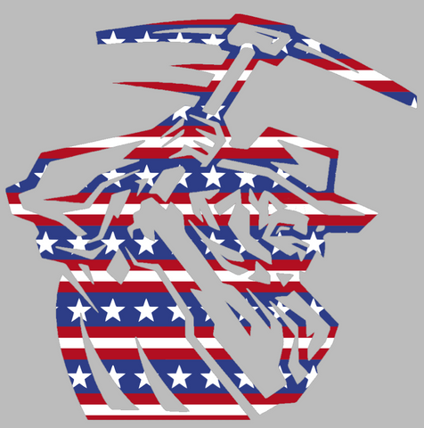 UTEP Miners Mascot Logo Stars & Stripes USA American Flag Vinyl Decal PICK SIZE