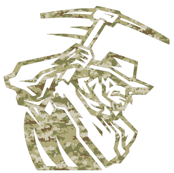 UTEP Miners Mascot Logo Salute to Service Camouflage Camo Vinyl Decal PICK SIZE