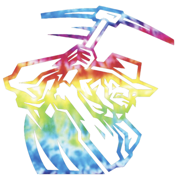 UTEP Miners Mascot Logo Crucial Catch Cancer Tie Dye Vinyl Decal PICK SIZE