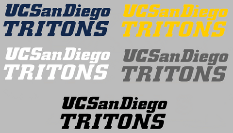 UC San Diego Tritons Team Name Logo Premium DieCut Vinyl Decal PICK COLOR & SIZE