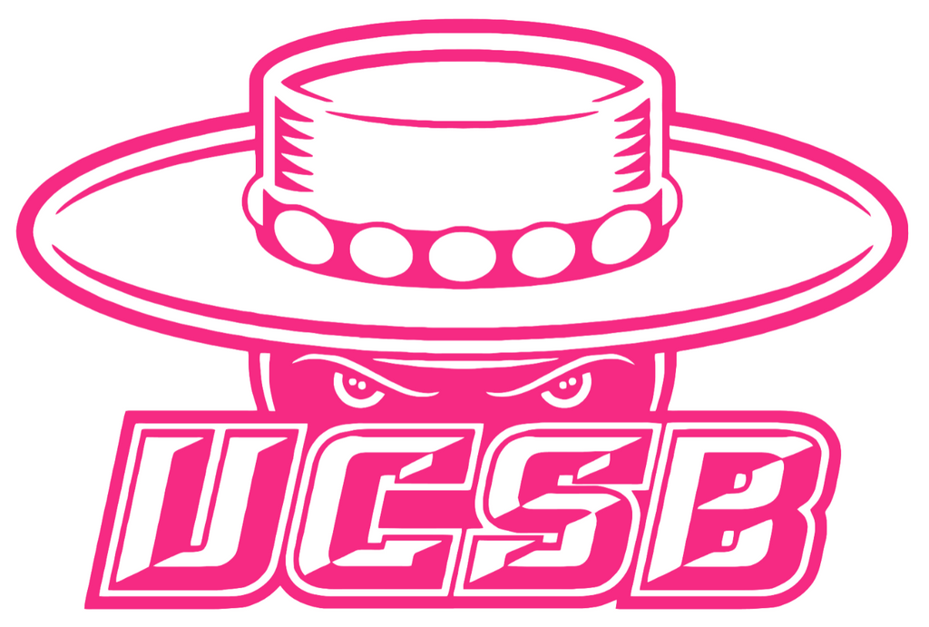 UCSB Gauchos HOT PINK Team Logo Premium DieCut Vinyl Decal PICK SIZE