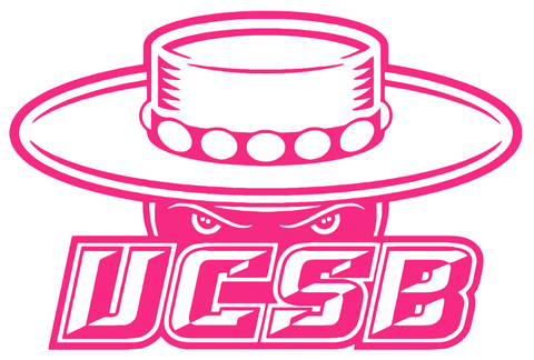 UCSB Gauchos HOT PINK Team Logo Premium DieCut Vinyl Decal PICK SIZE