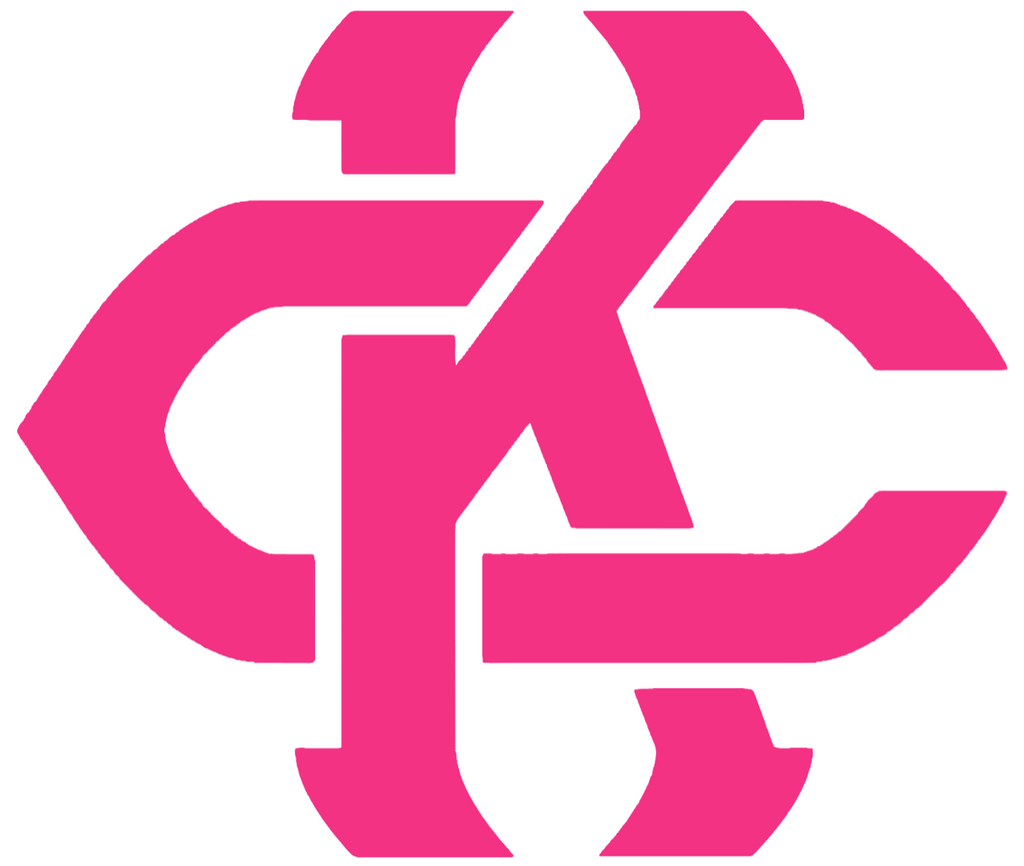 Kansas City Roos HOT PINK KC Logo Premium DieCut Vinyl Decal PICK SIZE
