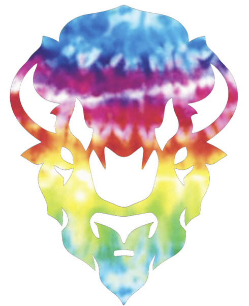 Howard Bison Team Logo Crucial Catch Cancer Tie Dye Vinyl Decal PICK SIZE