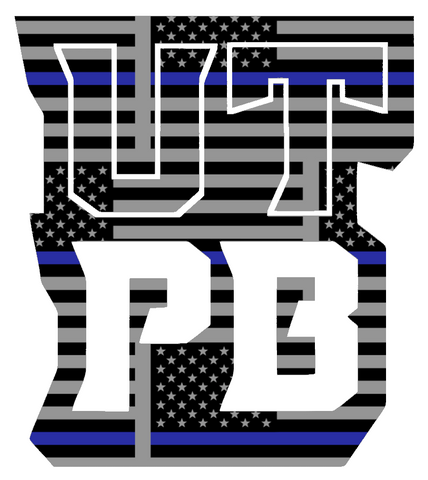 UTPB Falcons Team Logo Thin Blue Line American Flag Premium DieCut Vinyl Decal PICK SIZE