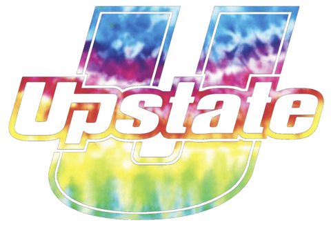 USC Upstate Spartans Team Logo Crucial Catch Cancer Tie Dye Vinyl Decal PICK SIZE
