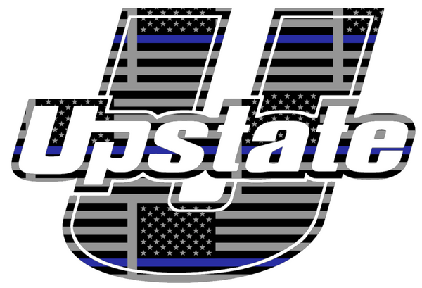 USC Upstate Spartans Team Logo Thin Blue Line American Flag Premium DieCut Vinyl Decal PICK SIZE