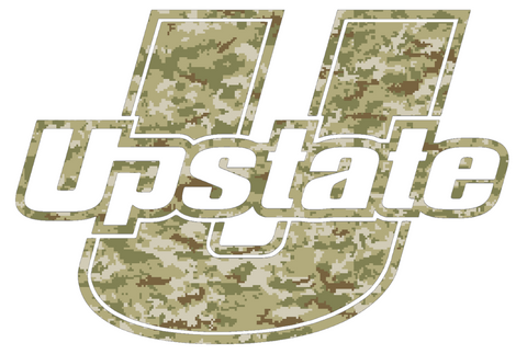 USC Upstate Spartans Team Logo Salute to Service Camouflage Camo Vinyl Decal PICK SIZE