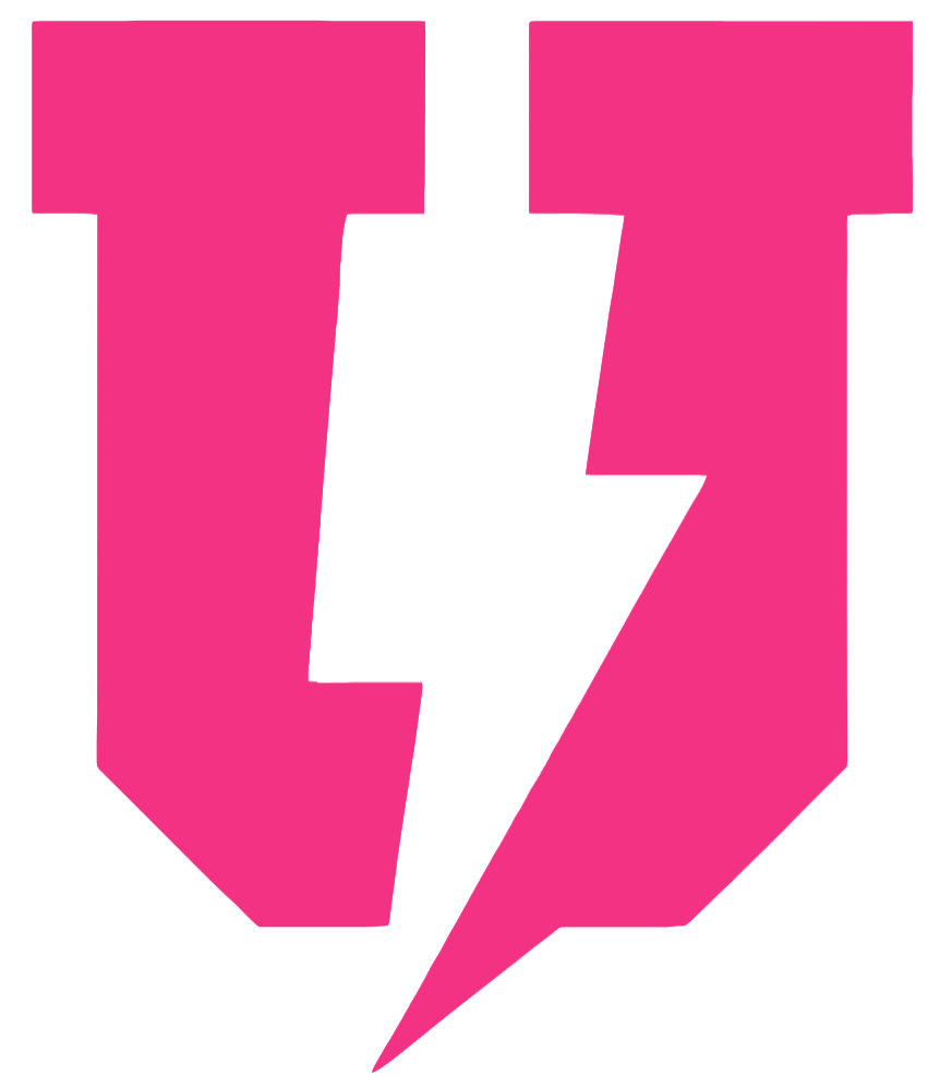 Union Dutchmen HOT PINK Alternate U Logo Premium DieCut Vinyl Decal PICK SIZE