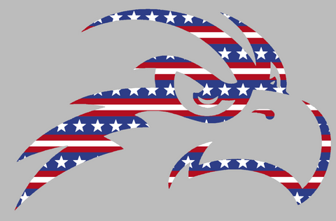 North Florida Ospreys Team Logo Stars & Stripes USA American Flag Vinyl Decal PICK SIZE