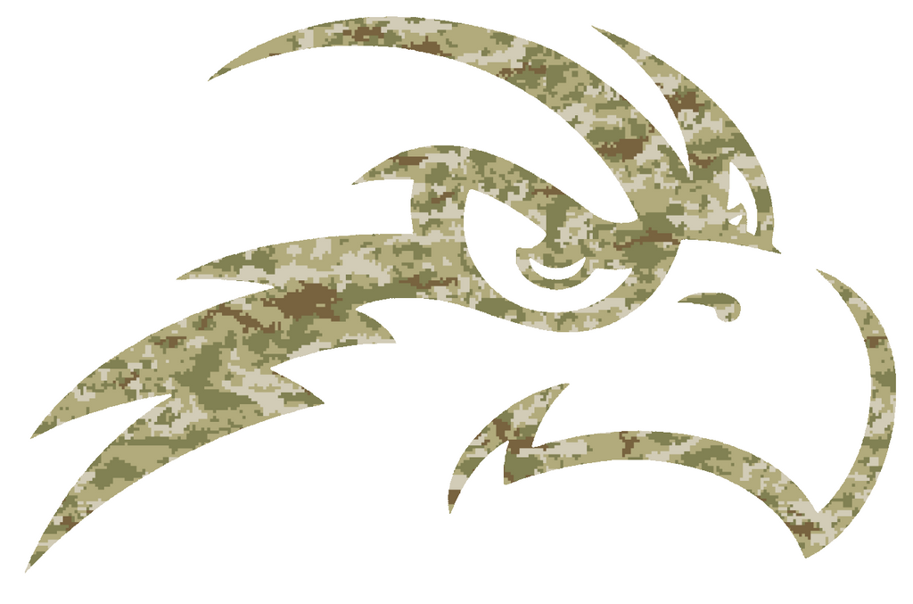 North Florida Ospreys Team Logo Salute to Service Camouflage Camo Vinyl Decal PICK SIZE