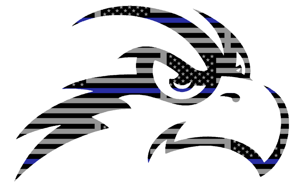 North Florida Ospreys Team Logo Thin Blue Line American Flag Premium DieCut Vinyl Decal PICK SIZE