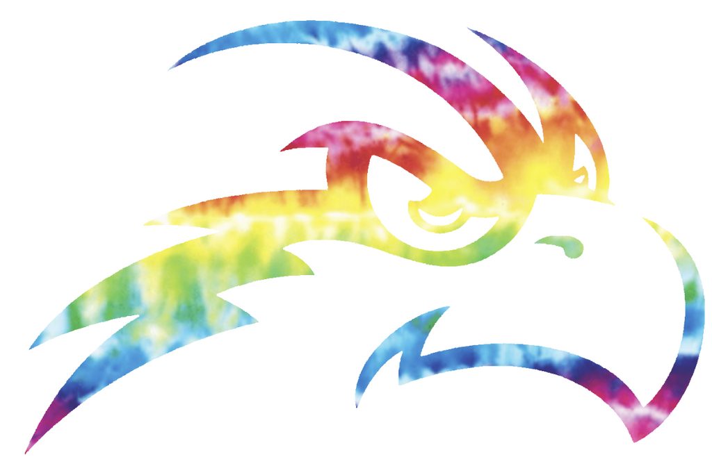 North Florida Ospreys Team Logo Crucial Catch Cancer Tie Dye Vinyl Decal PICK SIZE