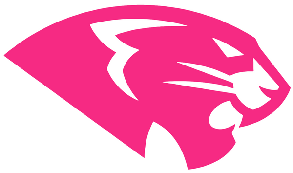 High Point Panthers HOT PINK Mascot Logo Premium DieCut Vinyl Decal PICK SIZE