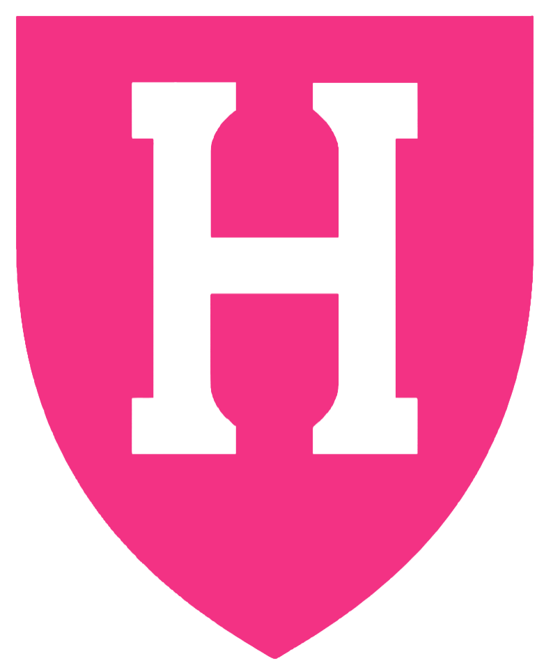 Harvard Crimson HOT PINK Team Logo Premium DieCut Vinyl Decal PICK SIZE