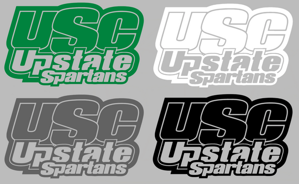 USC Upstate Spartans Team Name Logo Premium DieCut Vinyl Decal PICK COLOR & SIZE