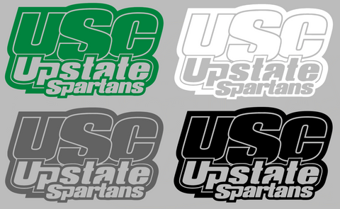 USC Upstate Spartans Team Name Logo Premium DieCut Vinyl Decal PICK COLOR & SIZE