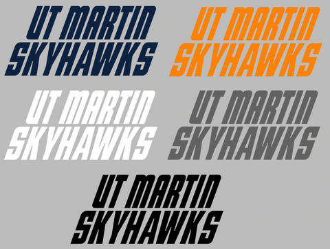 UT Martin Skyhawks Team Name Logo Premium DieCut Vinyl Decal PICK COLOR & SIZE