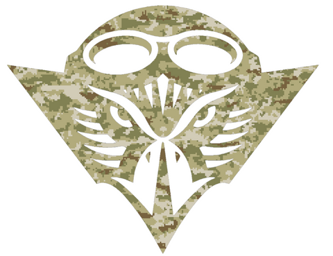 UT Martin Skyhawks Team Logo Salute to Service Camouflage Camo Vinyl Decal PICK SIZE