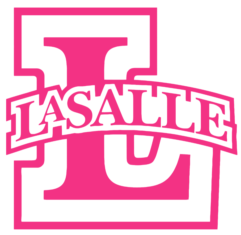 La Salle Explorers HOT PINK Team Logo Premium DieCut Vinyl Decal PICK SIZE
