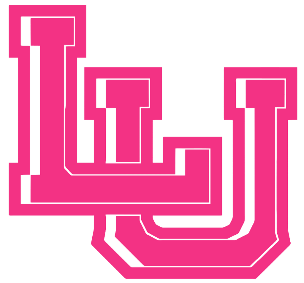 Lamar Cardinals HOT PINK LU Logo Premium DieCut Vinyl Decal PICK SIZE