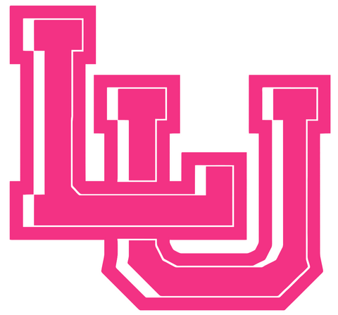 Lamar Cardinals HOT PINK LU Logo Premium DieCut Vinyl Decal PICK SIZE