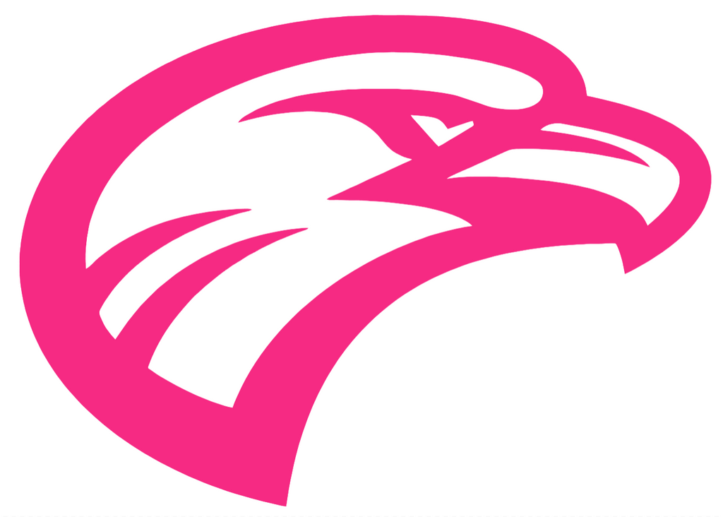 Louisiana Monroe Warhawks HOT PINK Mascot Logo Premium DieCut Vinyl Decal PICK SIZE