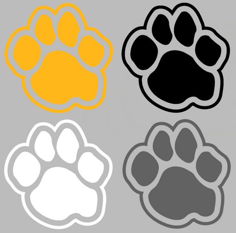 UMBC Retrievers Paw Print Logo Premium DieCut Vinyl Decal PICK COLOR & SIZE