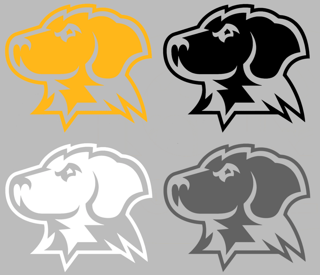 UMBC Retrievers Mascot Logo Premium DieCut Vinyl Decal PICK COLOR & SIZE