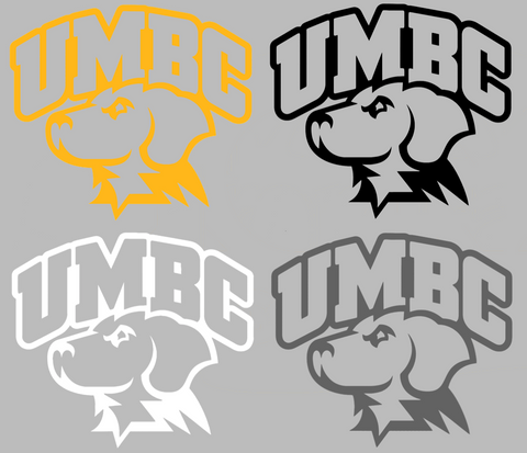 UMBC Retrievers Team Logo Premium DieCut Vinyl Decal PICK COLOR & SIZE