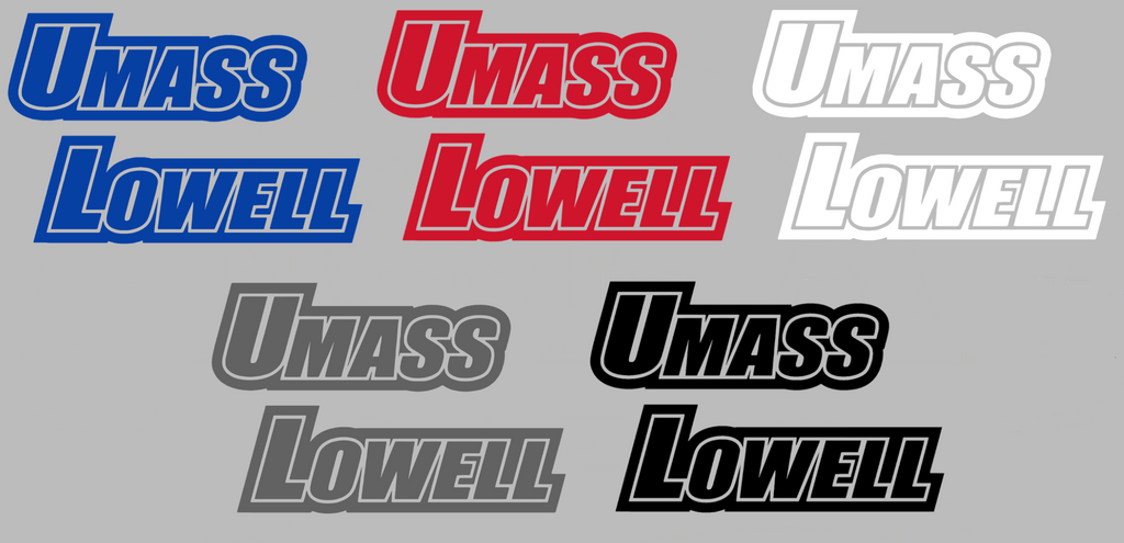 UMass Lowell River Hawks Team Name Logo Premium DieCut Vinyl Decal PICK COLOR & SIZE