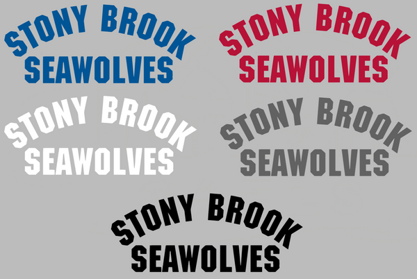 Stonybrook Seawolves Team Name Logo Premium DieCut Vinyl Decal PICK COLOR & SIZE