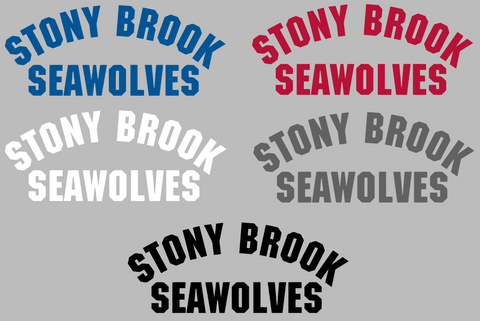 Stonybrook Seawolves Team Name Logo Premium DieCut Vinyl Decal PICK COLOR & SIZE