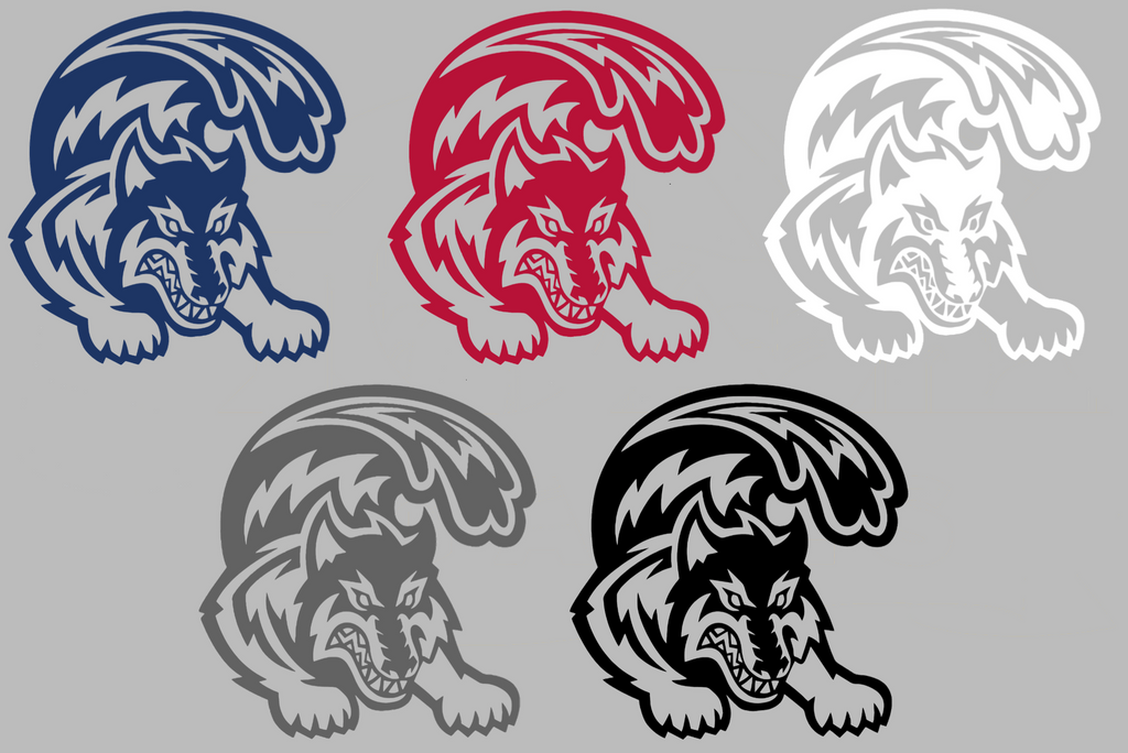 Stonybrook Seawolves Retro Throwback Logo Premium DieCut Vinyl Decal PICK COLOR & SIZE