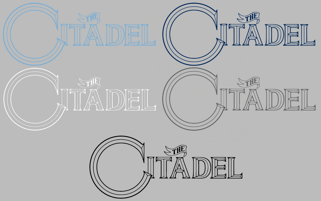 The Citadel Bulldogs Retro Throwback Logo Premium DieCut Vinyl Decal PICK COLOR & SIZE