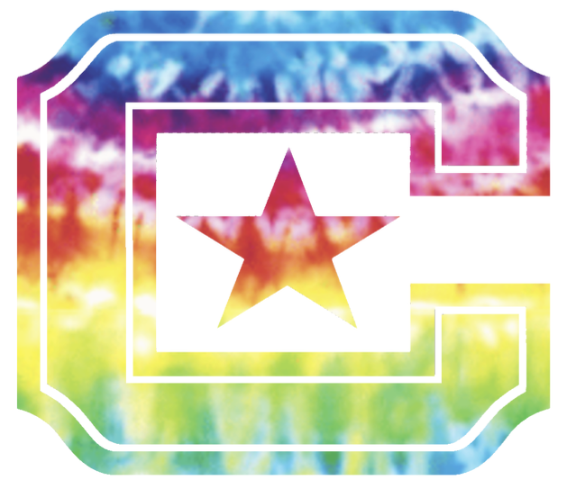 The Citadel Bulldogs Team Logo Crucial Catch Cancer Tie Dye Vinyl Decal PICK SIZE