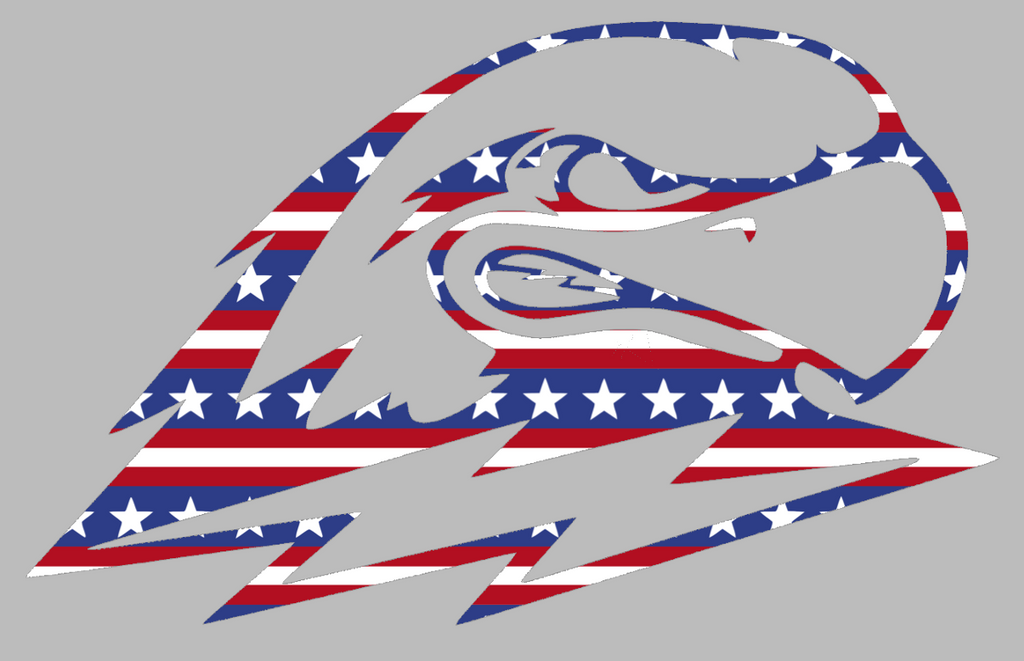 Southern Utah Thunderbirds Team Logo Stars & Stripes USA American Flag Vinyl Decal PICK SIZE