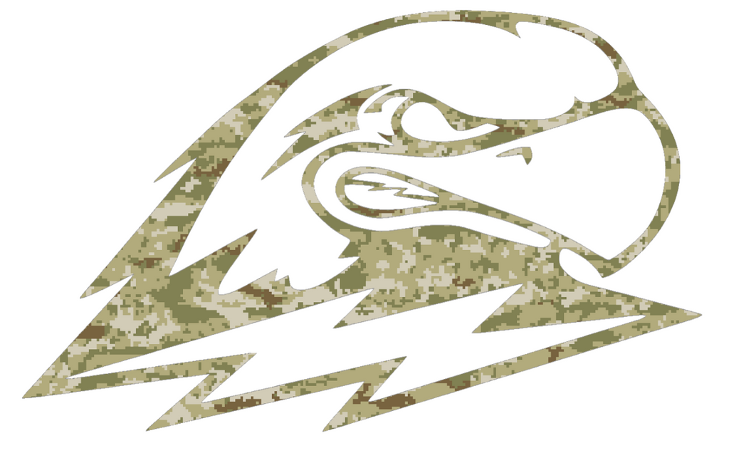 Southern Utah Thunderbirds Team Logo Salute to Service Camouflage Camo Vinyl Decal PICK SIZE