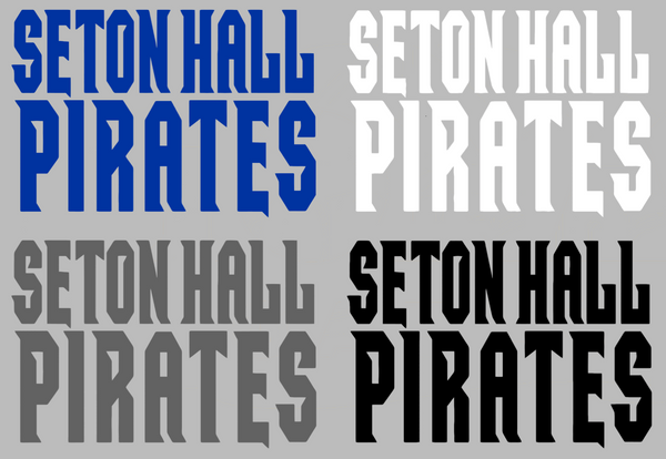 Seton Hall Pirates Team Name Logo Premium DieCut Vinyl Decal PICK COLOR & SIZE