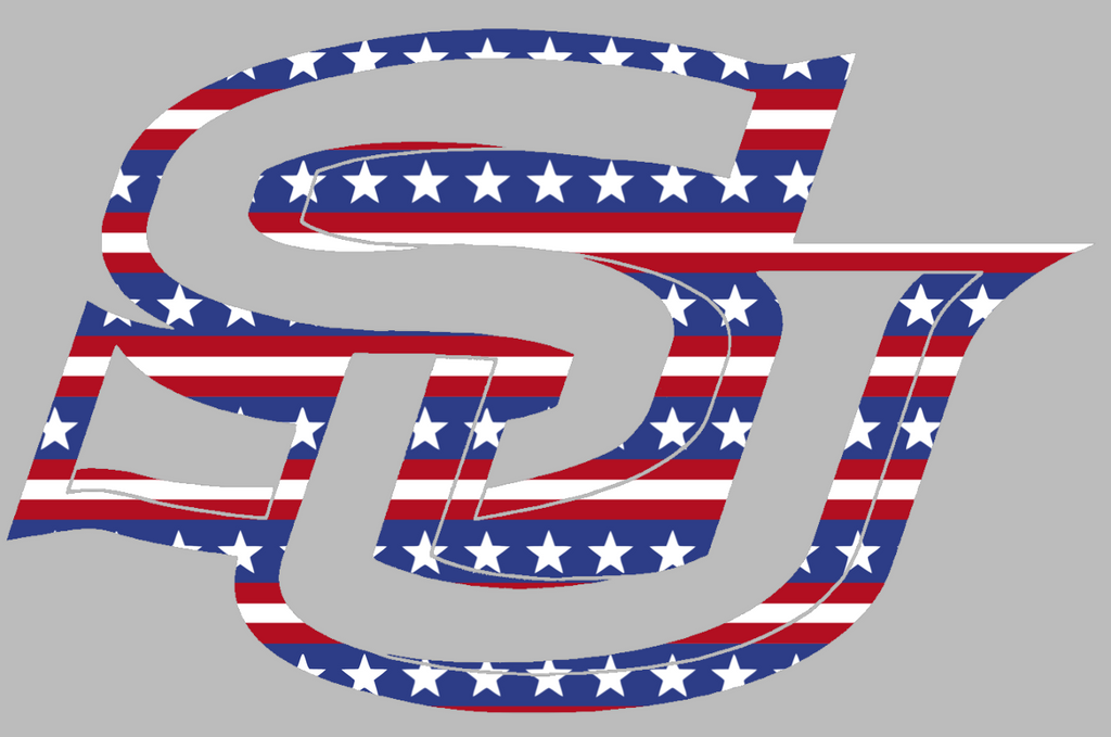 Southern Jaguars Team Logo Stars & Stripes USA American Flag Vinyl Decal PICK SIZE