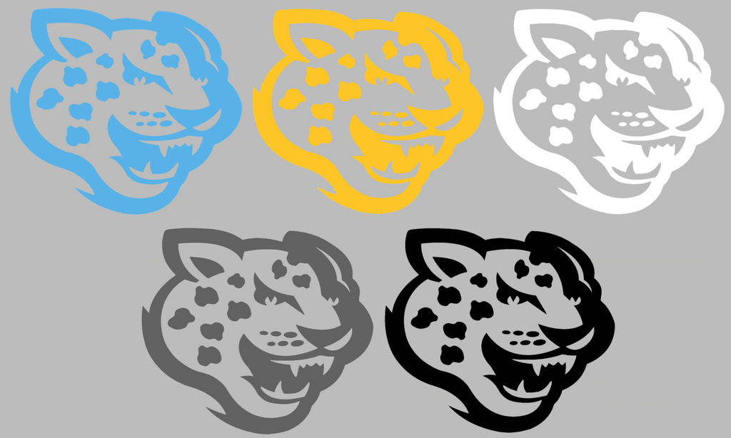Southern Jaguars Mascot Logo Premium DieCut Vinyl Decal PICK COLOR & SIZE