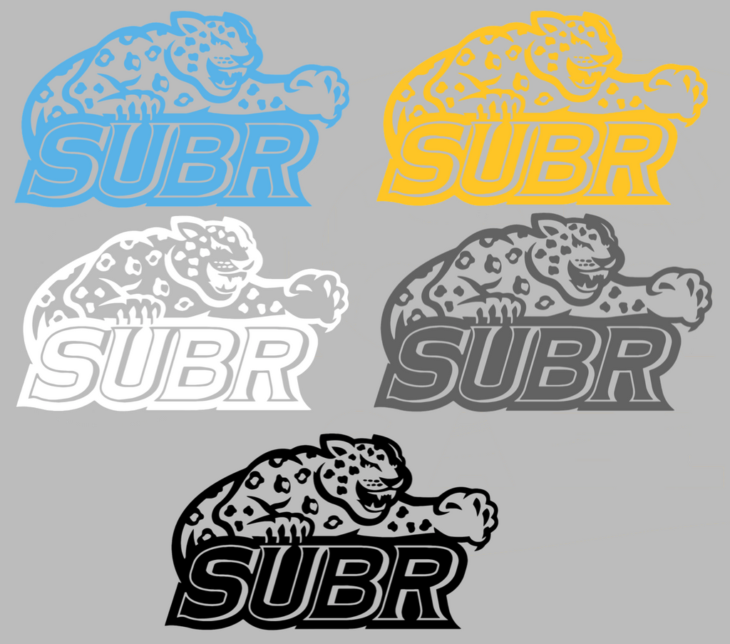 Southern Jaguars SUBR Logo Premium DieCut Vinyl Decal PICK COLOR & SIZE