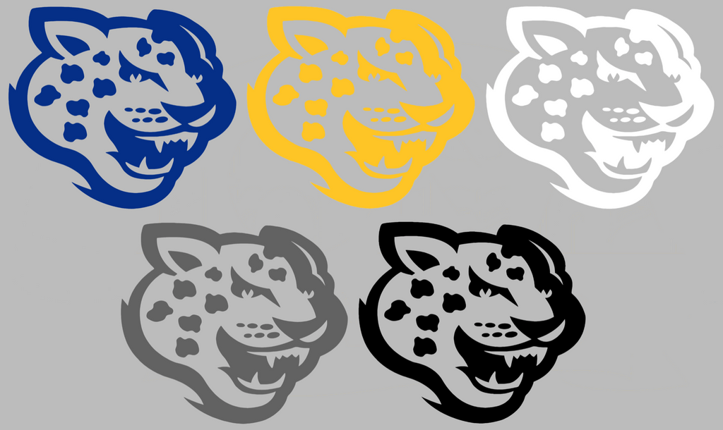Southern Jaguars Retro Throwbakc Logo Premium DieCut Vinyl Decal PICK COLOR & SIZE