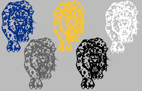Southern Jaguars Retro Throwbakc Logo Premium DieCut Vinyl Decal PICK COLOR & SIZE