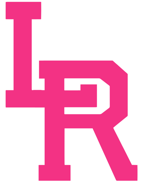 Little Rock Trojans HOT PINK LR Logo Premium DieCut Vinyl Decal PICK SIZE