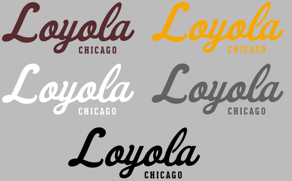 Loyola Chicago Ramblers Team Name Logo Premium DieCut Vinyl Decal PICK COLOR & SIZE